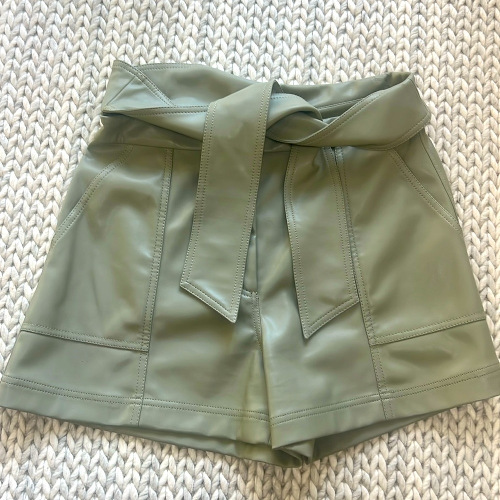 Leather shorts. Leathers is super soft like butter